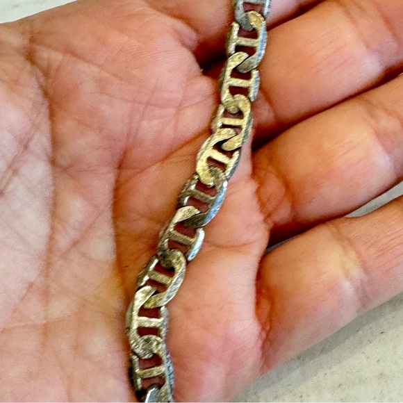 925 Sterling Silver Curb Cuban Bracelet - Picture 14 of 16